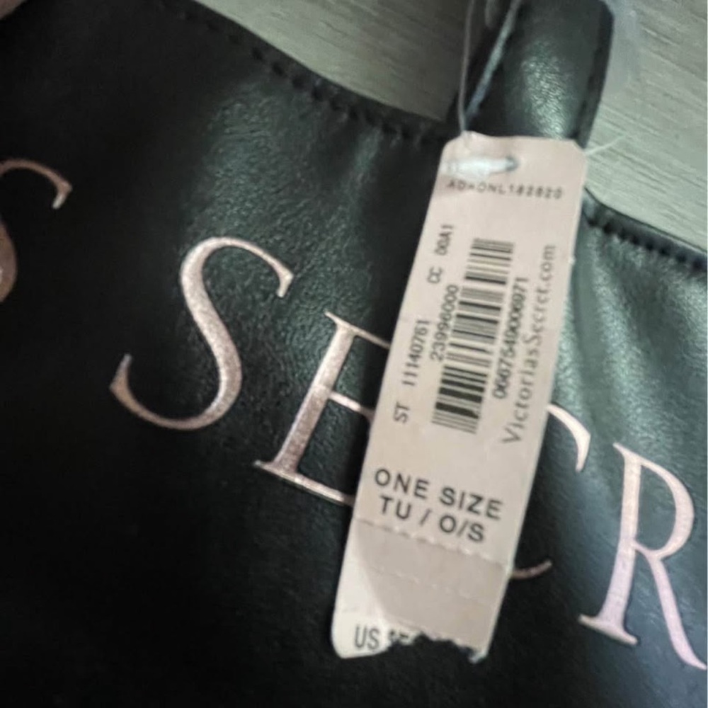 Victoria's Secret Black Tote with Fringe - Picture 2 of 2